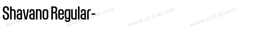 Shavano Regular字体转换